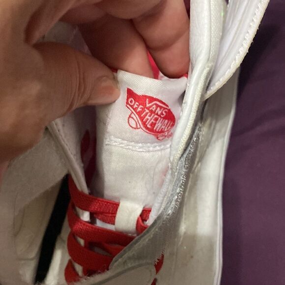 EUC Vans Rainbow Unicorn Wings White High-Top Sneakers - Picture 6 of 10